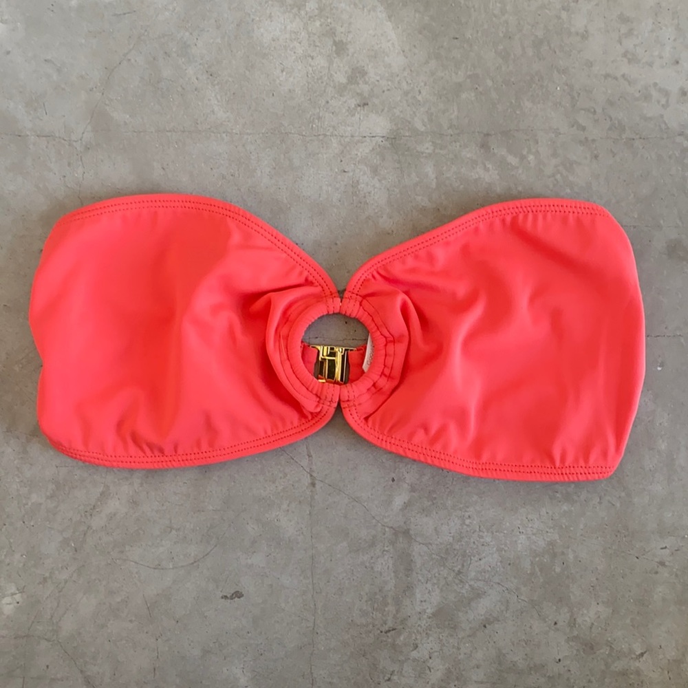 Bikini coral bandeau top